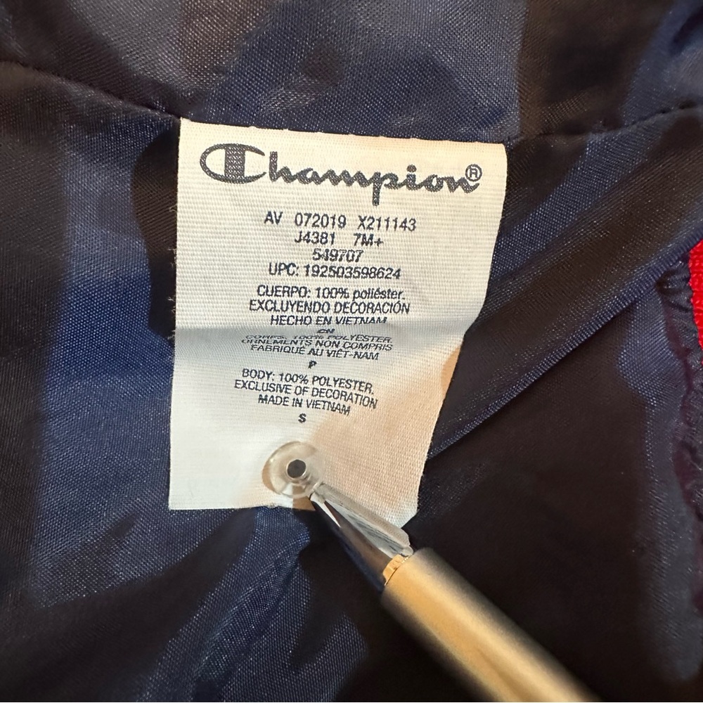 Champion Women's Stadium Hooded Puffer Jacket/Colorblock/Size: Small - Picture 7 of 11